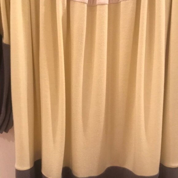 ✨🎨 BCBG Max Azria Women’s Yellow, Beige & Gray Colorblock Dress | Size S 🎨✨ - Picture 6 of 8